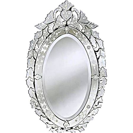Silver Crest Frame Mirror