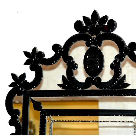 Silver Blossom Console Mirror