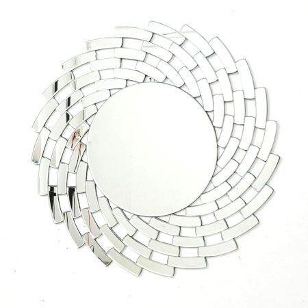 Circular Bloom Round Mirror