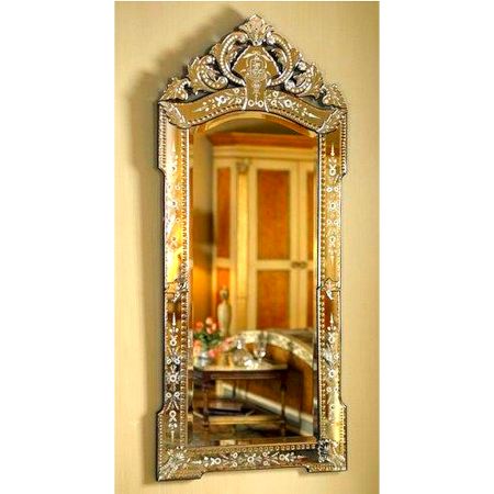 Regal Floral Crest Mirror