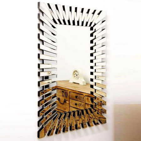 Spiked Starburst Square Mirror