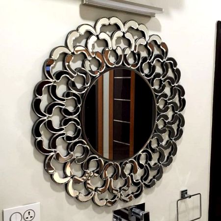 Spiral Sunburst Round Mirror