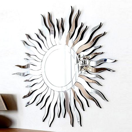 Two Tone Sunburst Mirror