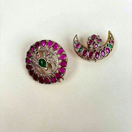 Handcrafted Elegant Turquoise Hair Accessory Piece