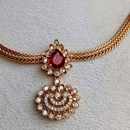 Handcrafted Crystal Mosaic Necklace Jewellery Set