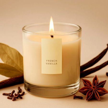 French Vanilla Creme Sweet Scented Soy Wax Candle