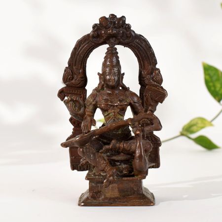 Vintage Copper Divine Goddess Matangi Statue for Temple