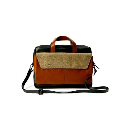 Classic Tan Caramel Vegan Leather Laptop Sleeve