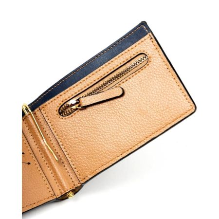 Refined Vegan Leather Mens Wallet With Border