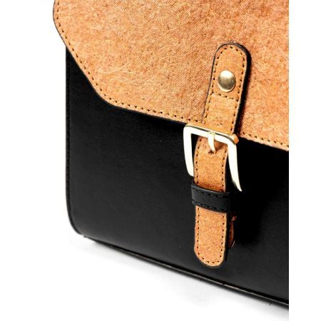 Elegant Vegan Leather Sling Bag With Polished Details
