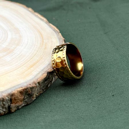 18K Gold Plated Minimal Adjustable Ring Trio Set