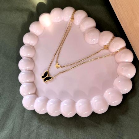 18K Gold Plated Iced Evil Eye Necklace