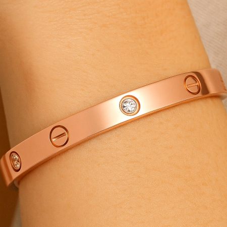 18K Rose Gold Plated Cartier Inspired Bracelet