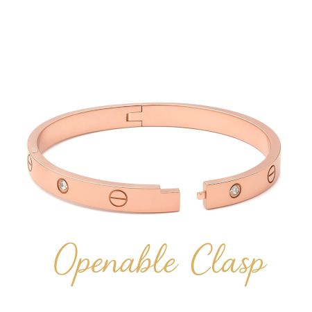18K Rose Gold Plated Cartier Inspired Bracelet