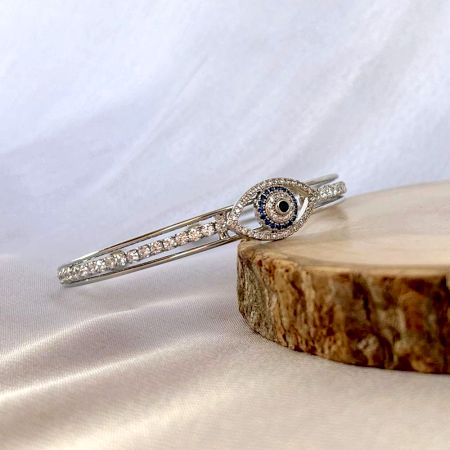 18K Gold Plated Silver Evil Eye Kada