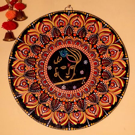 Handcrafted Gopal Ji Krishna Mandala Wall Art