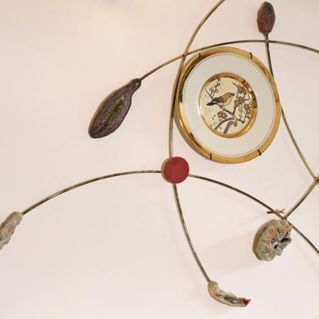 Handcrafted Ceramic Floral Art by Artist Meena Vohra