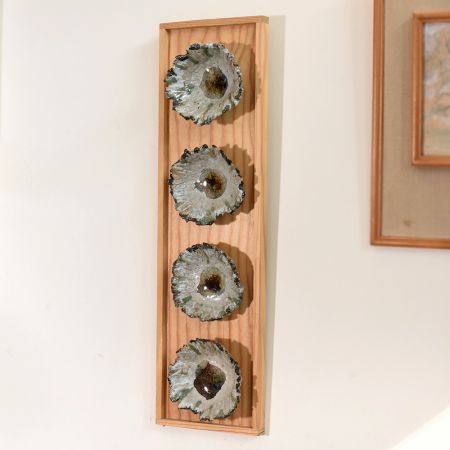 Handcrafted Ceramic Panel Discs by Artist Meena Vohra