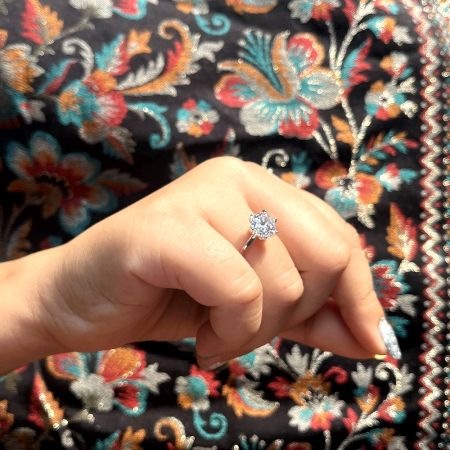 925 Sterling Silver Solitaire Fairy Flexible Designer Ring