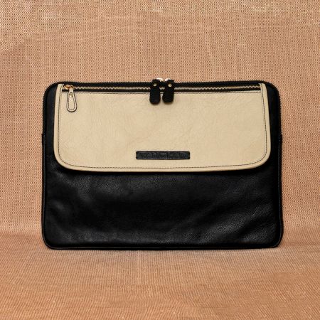 Charcoal Honey Dew Laptop Sleeve Two Way Zipper