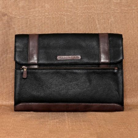 Charcoal Black Currant Laptop Sleeve Magnetic Flap