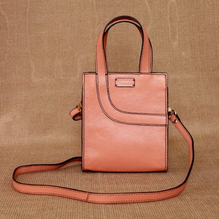 Handmade Blush Sling Bag Leather Timeless Chic
