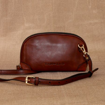 Handmade Rosewood Sling Bag Leather Radiant Alluring