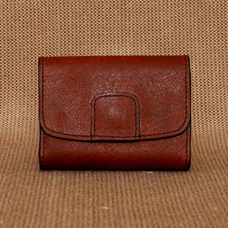 Handcrafted Sangria Wallet Leather Polished Refined Radiant
