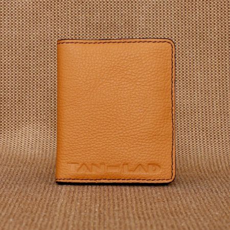 Handmade Peach Wallet Leather Lovely Posh Elegant