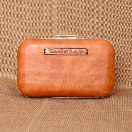 Handcrafted Brick Clutches Leather Trendy Polished Refined