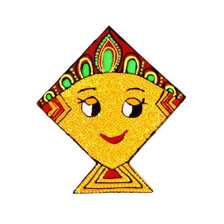 Handmade Folk Kite Wooden Fridge Magnet Kitchen Decor