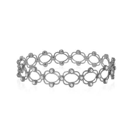 Handcrafted 92.5 Sterling Silver 2 in 1 Bracelet cum Ring