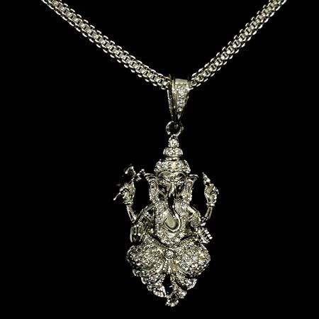 Ganpati Bappa Premium 925 Sterling Silver Pendant