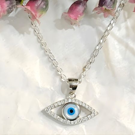 Handcrafted Evil Eye Premium 925 Sterling Silver Pendant