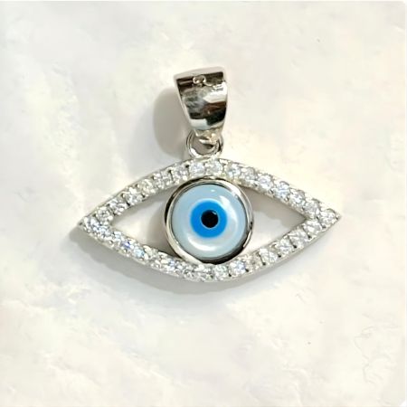 Handcrafted Evil Eye Premium 925 Sterling Silver Pendant