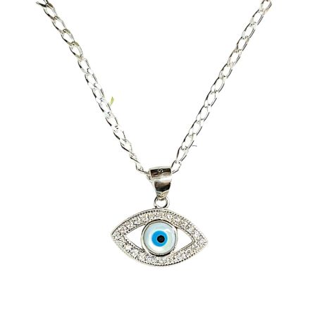 Handcrafted Evil Eye Classic 925 Sterling Silver Pendant