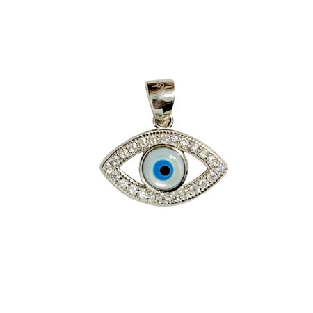 Handcrafted Evil Eye Classic 925 Sterling Silver Pendant