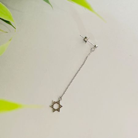 Dangling Star 925 Sterling Silver Ear Ring