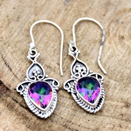 Modern Hexagon 925 Sterling Silver Earrings