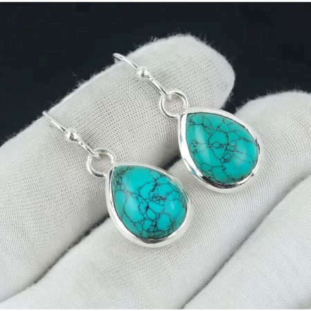 Glamorous Pave Hoop 925 Sterling Silver Earrings