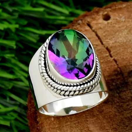 Cushion Cut Ring in 925 Sterling Silver