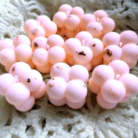 Handmade Foil Bubble Soy Wax Home Candle Set of 4