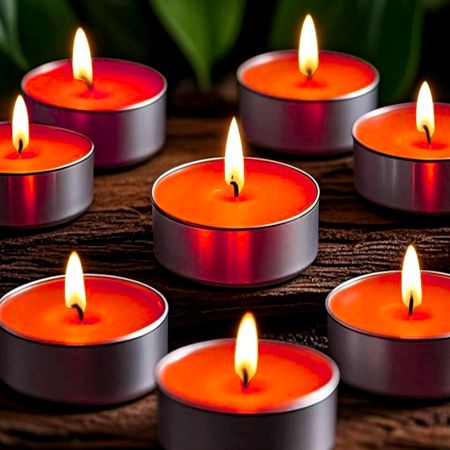 Handmade Red Rose Soy Wax Tealight Collection 50 Pieces