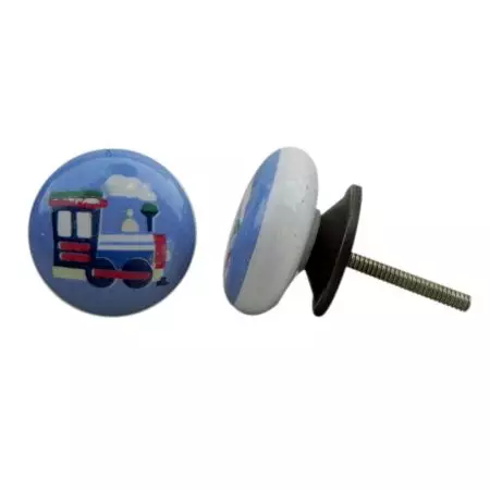 Train Flat Ceramic Knob (1)