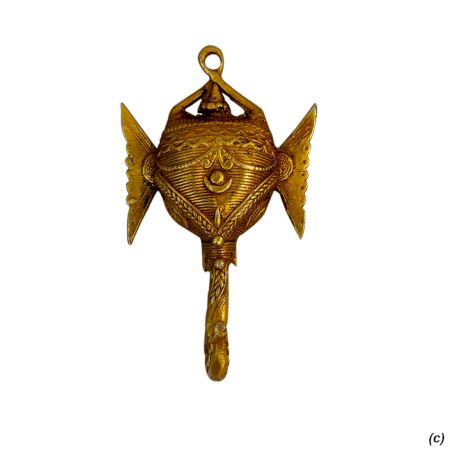 Tribal Ganesha Golden Hooks