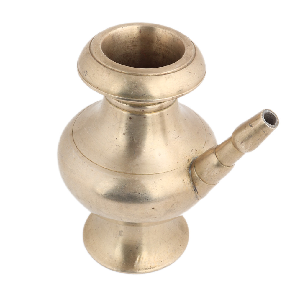 Authentic And Vintage South Indian Holy Water Pot Plain With Spout