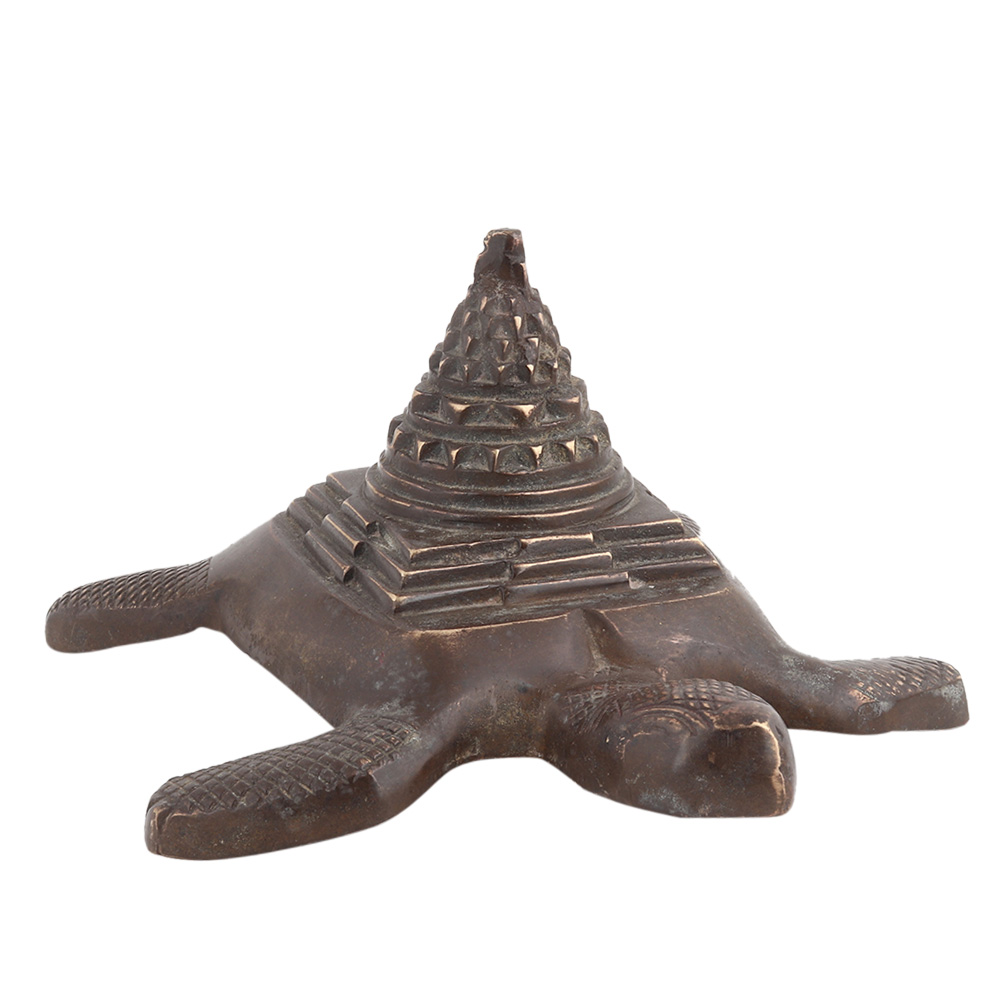 Yantra With Fine Work On Turtle For Home Decor