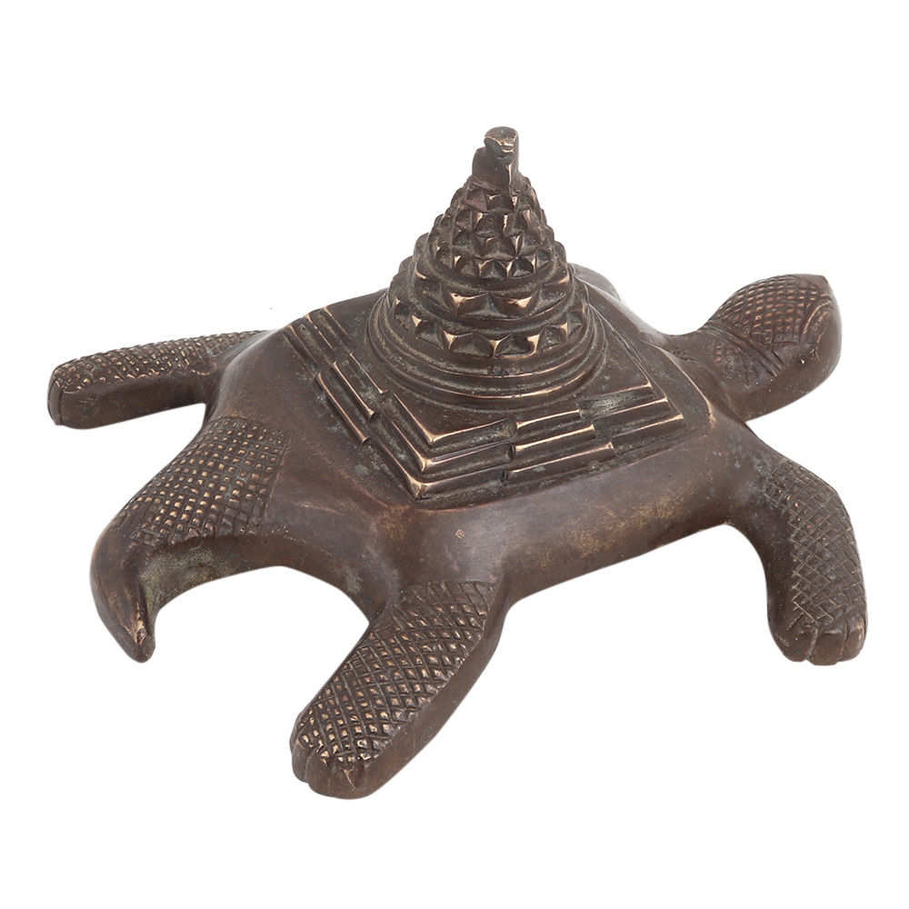 Yantra With Fine Work On Turtle For Home Decor