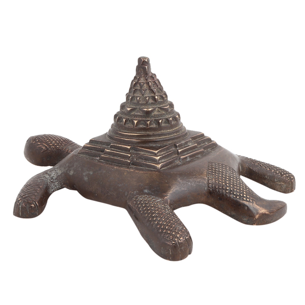Yantra With Fine Work On Turtle For Home Decor