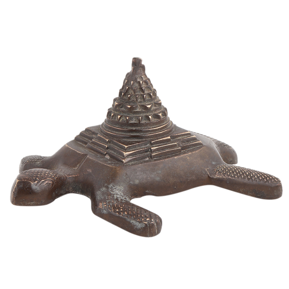 Yantra With Fine Work On Turtle For Home Decor